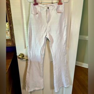SHEIN White Flare Botton Jeans Size 6